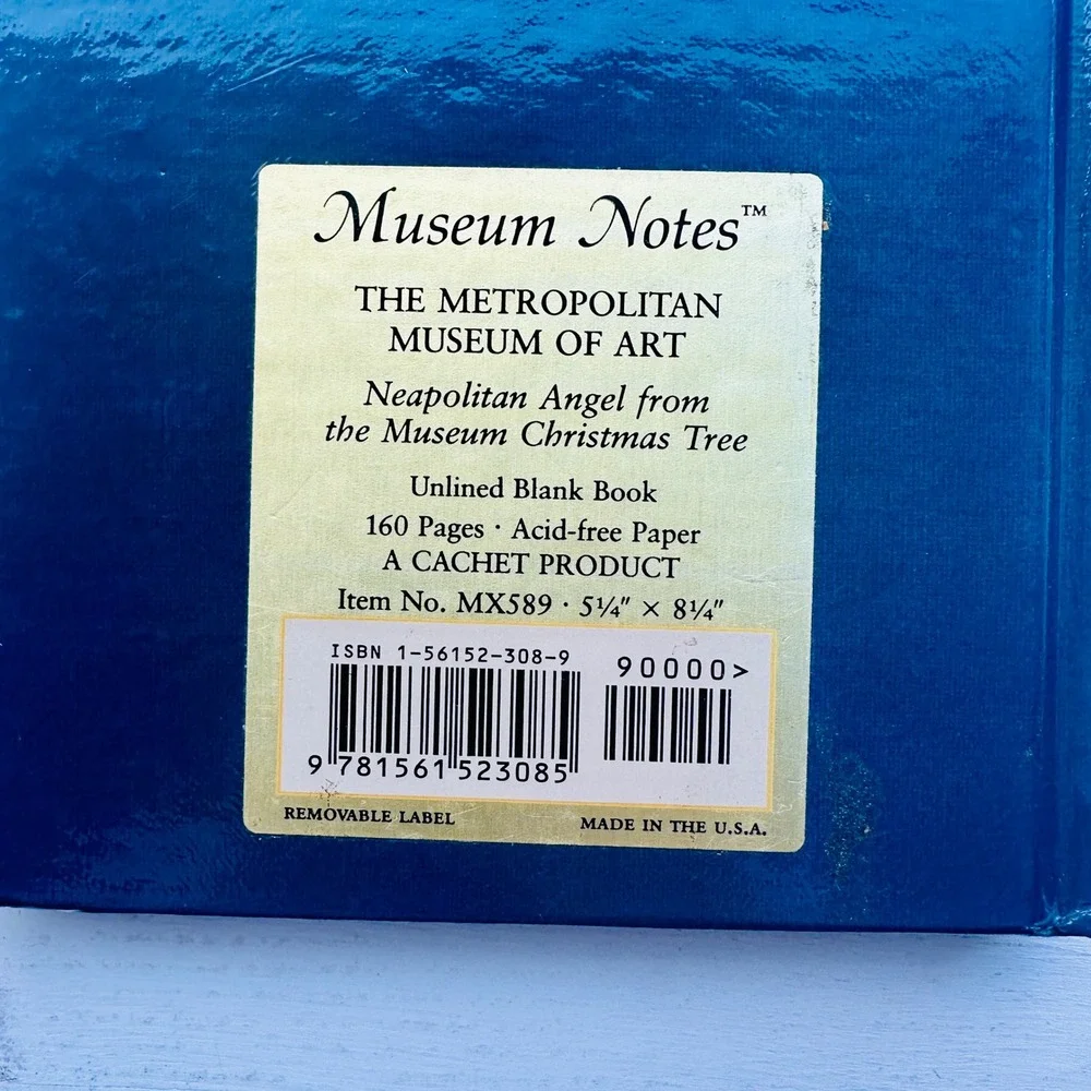 Metropolitan Museum of Art Neapolitan Angel Blank Journal Museum Notes MX589
